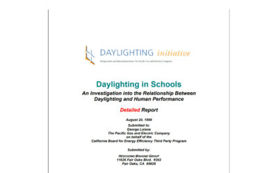 Daylighting in Schools – Relationship between daylighting and human performance